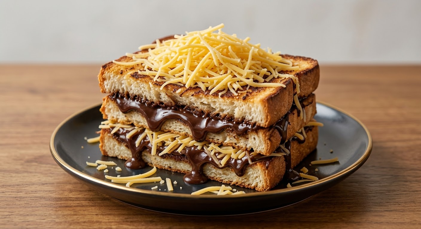 Roti bakar cokelat keju